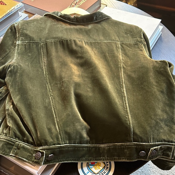 Sundance Green Velvet Jean Jacket - Picture 2 of 6